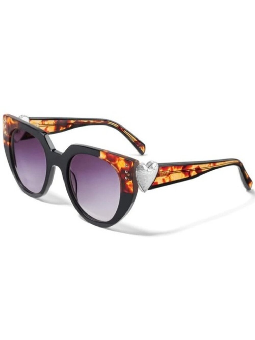 Brighton Spectrum Women's Tortoiseshell Heart Detail Sunglasses A13127
